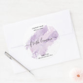 Modernes Etikett für das Etikett mit der Kerze Runder Aufkleber (Umschlag)