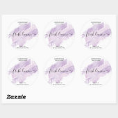 Modernes Etikett für das Etikett mit der Kerze Runder Aufkleber (Blatt)