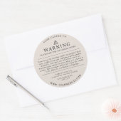 Modernes Etikett für die Verpackung von Kerzen Runder Aufkleber (Umschlag)