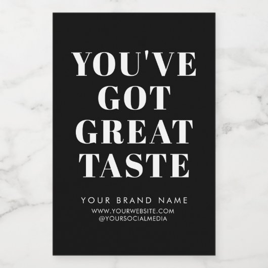 Modernes Etikett für die Verpackung von Siegel in  (Einzelnes Label)