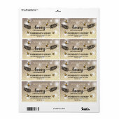 Modernes Etikett für Honigzweig (Vorne)