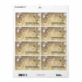 Modernes Etikett für Honigzweig (Vorne)