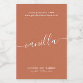 Modernes Etikett für Terracotta-Skripte (Einzelnes Label)