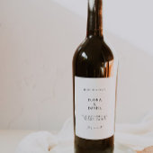 Modernes Etikett für Weinflaschen