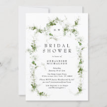 Modernes Eucalyptus Wreath Monogramm-Brautparty