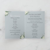 Modernes Eukalyptus-Folded-Hochzeitsprogramm Programm (Innenseite)