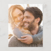 Modernes Eukalyptus-Foto - Einladung zur Hochzeit (Rückseite)