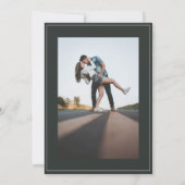 Modernes Eukalyptus-Foto Save The Date (Rückseite)