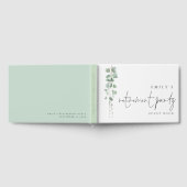 Modernes Eukalyptus-Party Gästebuch (Voll)