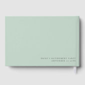 Modernes Eukalyptus-Party Gästebuch (Rückseite)