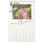 Modernes Eukalyptus-Script-Foto Kalender (Mär 2023)