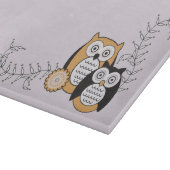 Modernes Eulen-Schneidebrett Schneidebrett (Ecke)