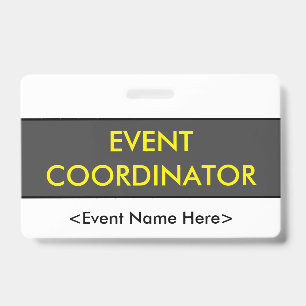 Modernes "EVENT-KOORDINATOR" Abzeichen Ausweis