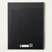 Modernes Executive-Monogramm | Fette Silberfolie Planer (Rückseite)