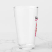 Modernes Exotic Pink Watercolor Flamingo Geschenk Glas (Rechts)