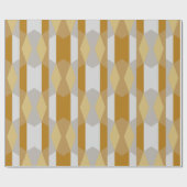 Modernes Extravagant geometrisches Gold und Silber Geschenkpapier (Flach)