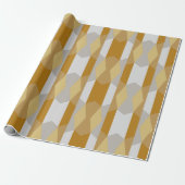 Modernes Extravagant geometrisches Gold und Silber Geschenkpapier (Ungerollt)
