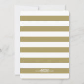 Modernes Extravagantes Gold Wirbel Brautparty Einladung (Rückseite)