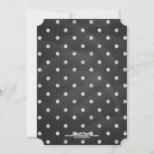 Modernes extravagantes Tafel-Wirbels-Brautparty Einladung (Rückseite)