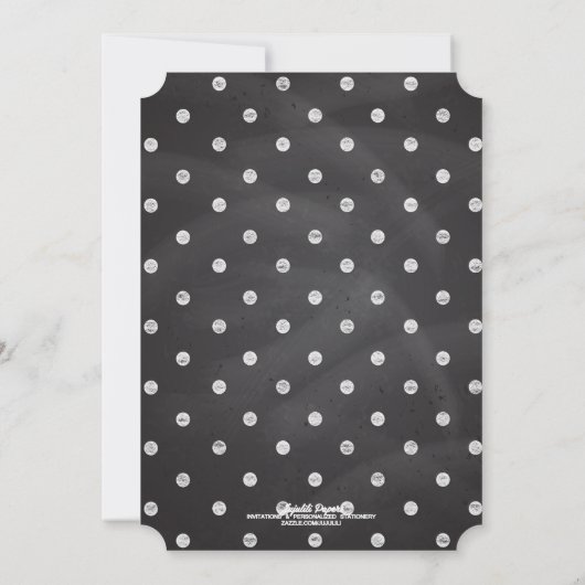 Modernes extravagantes Tafel-Wirbels-Brautparty Einladung (Rückseite)