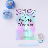Modernes Eyelashes Schönheitssalon Business Flyer (Einzeln)