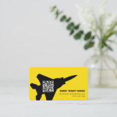 Modernes F-15-Kampfjet Visitenkarte (Stehend Vorderseite)