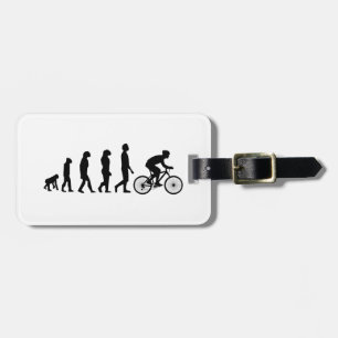 Modernes Fahrrad-Evolutions-Schema des Menschen Gepäckanhänger
