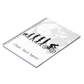 Modernes Fahrradprogramm für die menschliche Evolu Notizblock (Linke Seite)