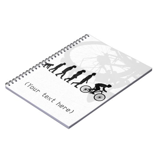 Modernes Fahrradprogramm für die menschliche Evolu Notizblock (Linke Seite)