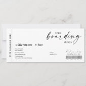 Modernes Fake für Boarding-Pass-Überraschung (Vorderseite)