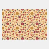 Modernes Fall Floral Muster Geschenkpapier Set (Vorderseite)