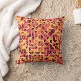 Modernes Fall Geometrisches Dreieck-Muster Kissen