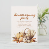 Modernes Fall Housewarming Party laden ein Einladung (Stehend Vorderseite)