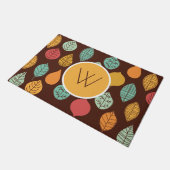 Modernes Fallleaf-Muster Fußmatte (Schrägansicht)