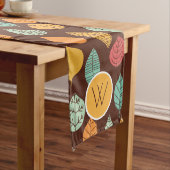 Modernes Fallleaf-Muster Großer Tischläufer (Beispiel)