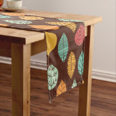 Modernes Fallleaf-Muster Großer Tischläufer (Beispiel)