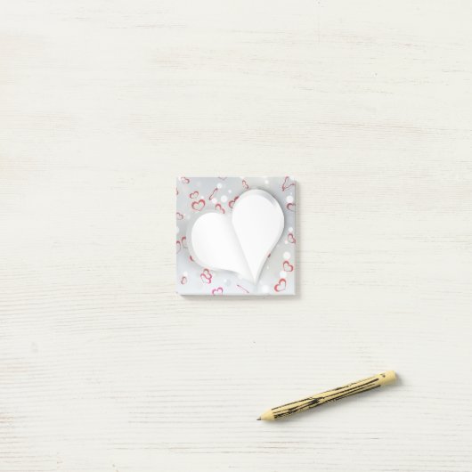 Modernes Faltblatt - Post-it®-Notizen Post-it Klebezettel (Auf Schreibtisch)