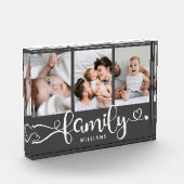 Modernes, familiäres Script Collage Einfaches eleg Fotoblock (Links)