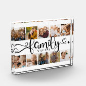 Modernes, familiäres Skript Collage Chic 10 Foto B (Links)