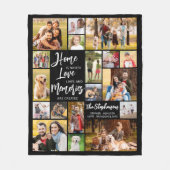 Modernes Familienangebot 18 FotoCollage Fleecedecke (Vorderseite)