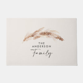 Modernes Familiengeschenk für Pampas Fußmatte