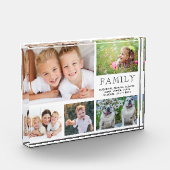 Modernes Familienkollage Fotoblock (Links)