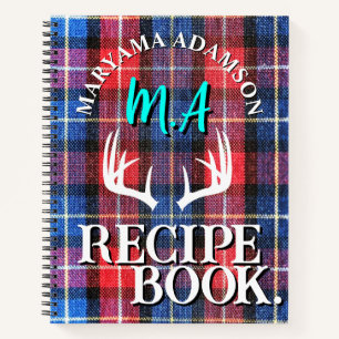 Modernes Familienrezeptbuch. Rustic Buffalo Kari Notizblock