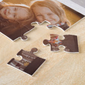 Modernes Familienskript 20 Foto Collage Chic Spaß Puzzle (Seite)