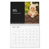 Modernes Family Collage Foto 2024 Kalender (Mär 2026)