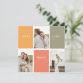 Modernes Family Collage Foto | Glückliches Ernteda (Stehend Vorderseite)