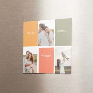 Modernes Family Collage Foto   Glückliches Ernteda Magnet