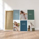 Modernes Family Collage Foto | Liebe leben hier Leinwanddruck<br><div class="desc">Einführung des Fotos "Moderne Collage Family" | Liebe Live Here" Geschenk - ein wunderschöner und personalisierter Sake, der die Liebe und Wärme Ihrer Familie feiert. Dieses einzigartige Collage Foto ist eine perfekte Ergänzung zu Ihrer Wohngestaltung, indem es wertvolle Momente und Erinnerungen einfängt, die die einzigartige Reise Ihrer Familie bestimmen.Die Inschrift...</div>
