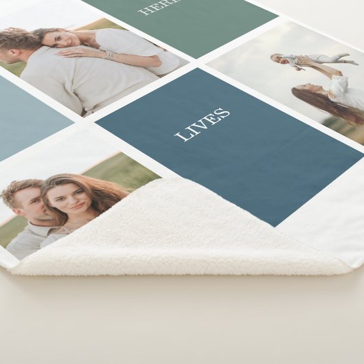 Modernes Family Collage Foto | Liebe leben hier Sherpadecke (3/4)