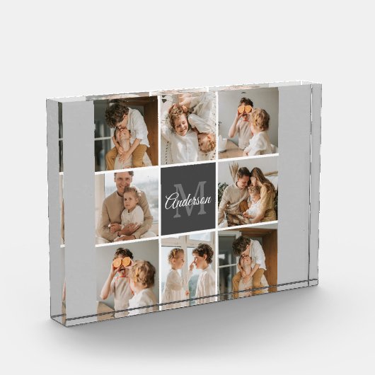 Modernes Family Collage Foto & Personalisierte Ges (Links)